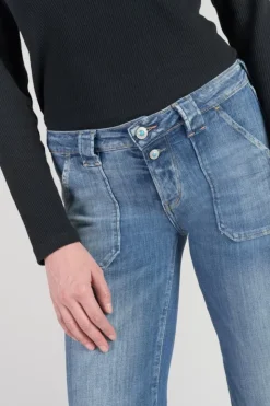 Femme Le Temps des Cerises Coupe Flare / Bootcut-Flare Jeans Bleu N°4