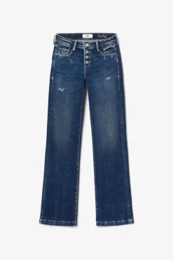 Femme Le Temps des Cerises Coupe Flare / Bootcut-Foch Flare Jeans Destroy Bleu N°2
