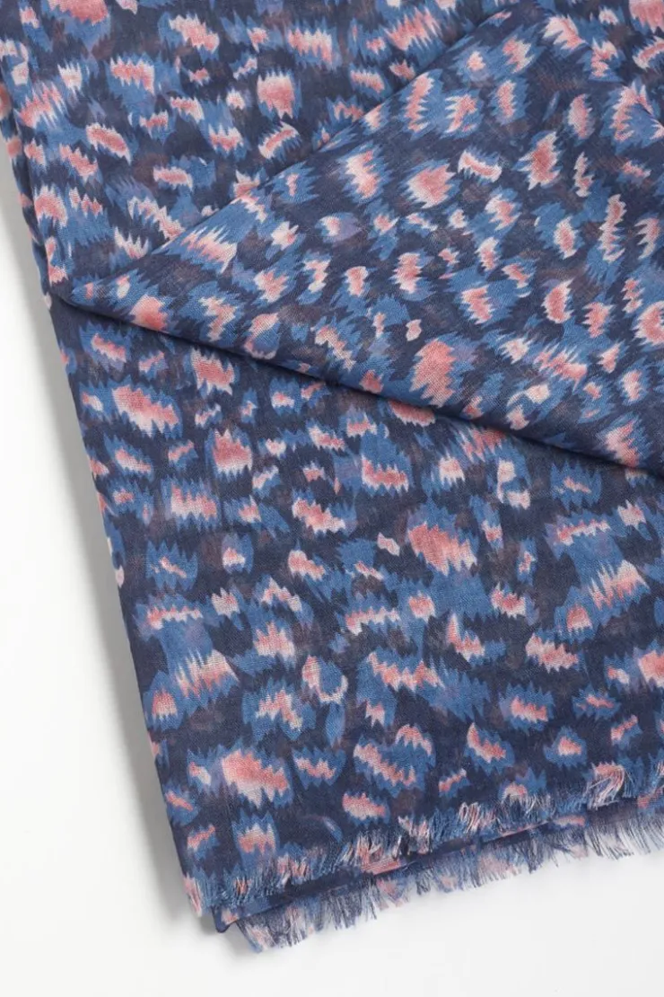 Femme Le Temps des Cerises Écharpes & Foulards-Foulard Nerea A Motif Leopard