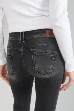 Femme Le Temps des Cerises Coupe Slim-Geos Pulp Slim 7/8Eme Jeans Destroy Noir N°1