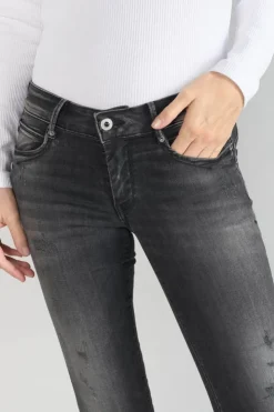 Femme Le Temps des Cerises Coupe Slim-Geos Pulp Slim 7/8Eme Jeans Destroy Noir N°1