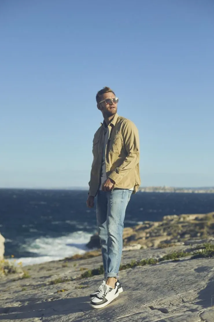 Homme Le Temps des Cerises Coupe Adjusted-Ginier 700/11 Adjusted Jeans Destroy Bleu N°4