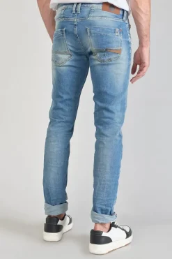 Homme Le Temps des Cerises Coupe Adjusted-Ginier 700/11 Adjusted Jeans Destroy Bleu N°4