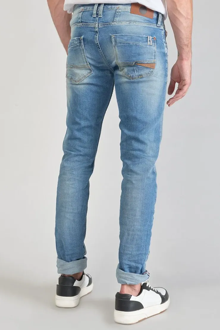 Homme Le Temps des Cerises Coupe Adjusted-Ginier 700/11 Adjusted Jeans Destroy Bleu N°4