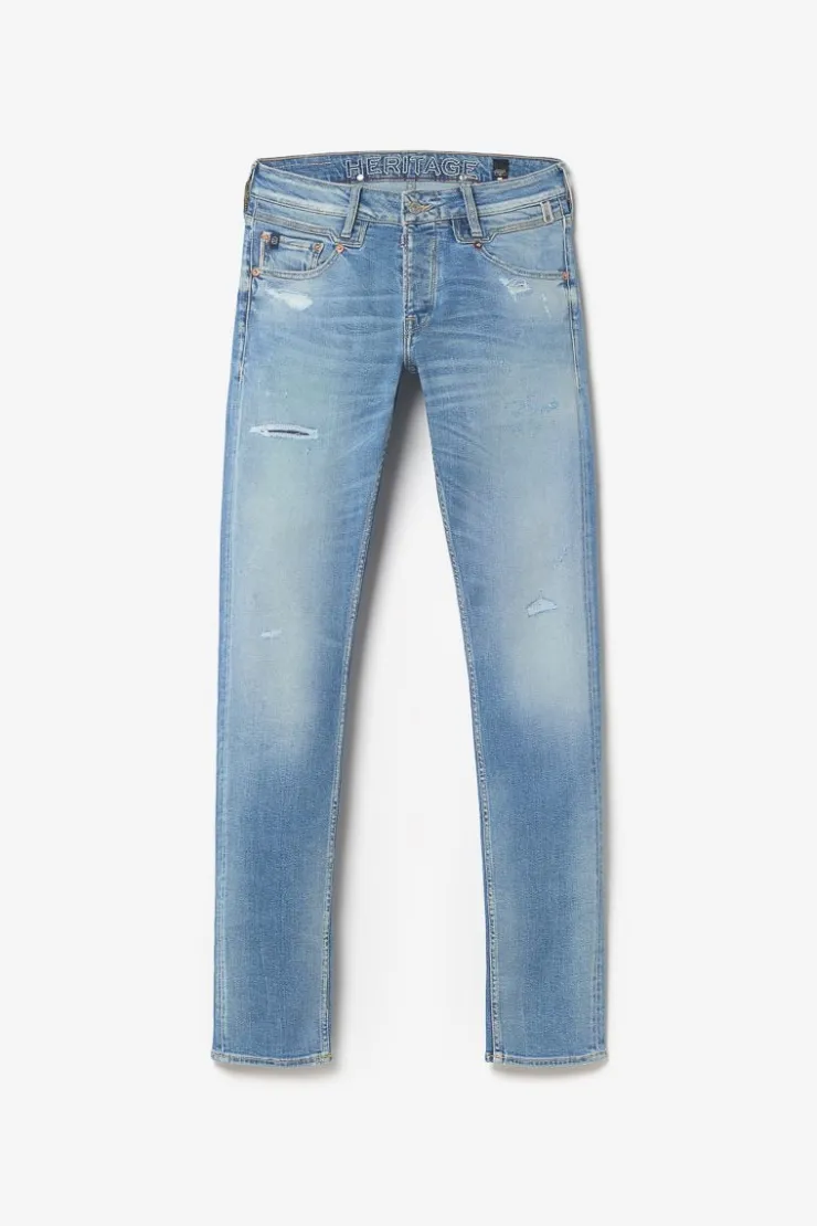 Homme Le Temps des Cerises Coupe Adjusted-Ginier 700/11 Adjusted Jeans Destroy Bleu N°4