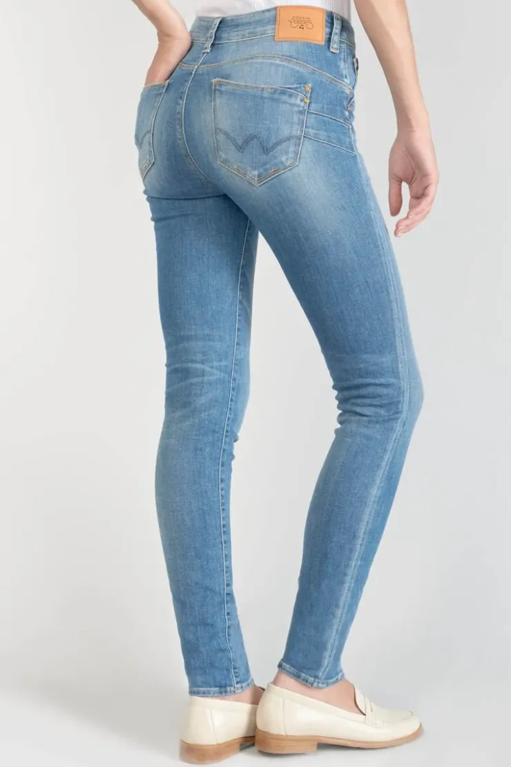 Femme Le Temps des Cerises Coupe Slim-Houp Pulp Slim Taille Haute Jeans Bleu N°3