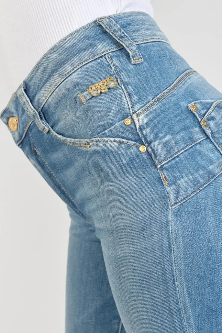 Femme Le Temps des Cerises Coupe Slim-Houp Pulp Slim Taille Haute Jeans Bleu N°3