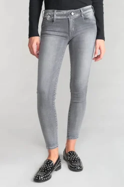 Femme Le Temps des Cerises Coupe Slim-Jarry Pulp Slim 7/8Eme Jeans Gris N°3