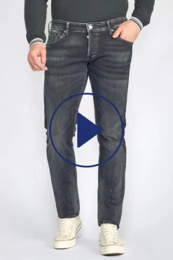 Homme Le Temps des Cerises Coupe Regular Confort-Jugando 800/12 Regular Jeans Bleu-Noir N°2
