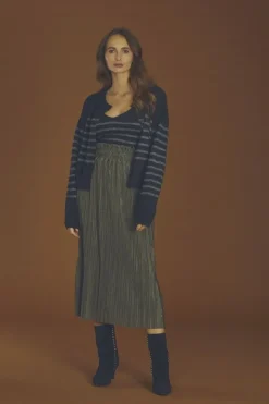 Femme Le Temps des Cerises Shorts & Jupes-Jupe Longue Karoli Kaki