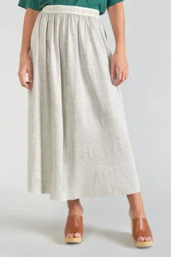 Femme Le Temps des Cerises Shorts & Jupes-Jupe Longue Latoba Argentee