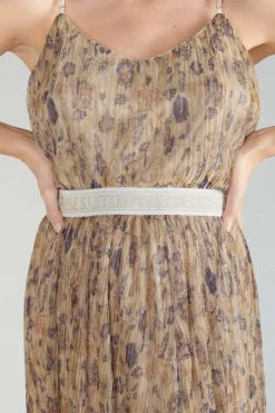 Femme Le Temps des Cerises Shorts & Jupes-Jupe Longue Ran Doree A Motif Fleuri