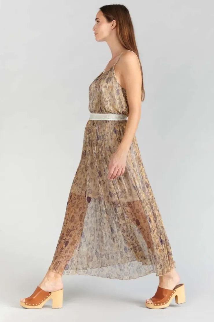 Femme Le Temps des Cerises Shorts & Jupes-Jupe Longue Ran Doree A Motif Fleuri