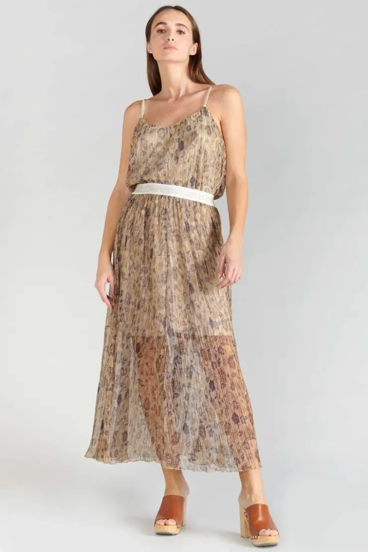 Femme Le Temps des Cerises Shorts & Jupes-Jupe Longue Ran Doree A Motif Fleuri