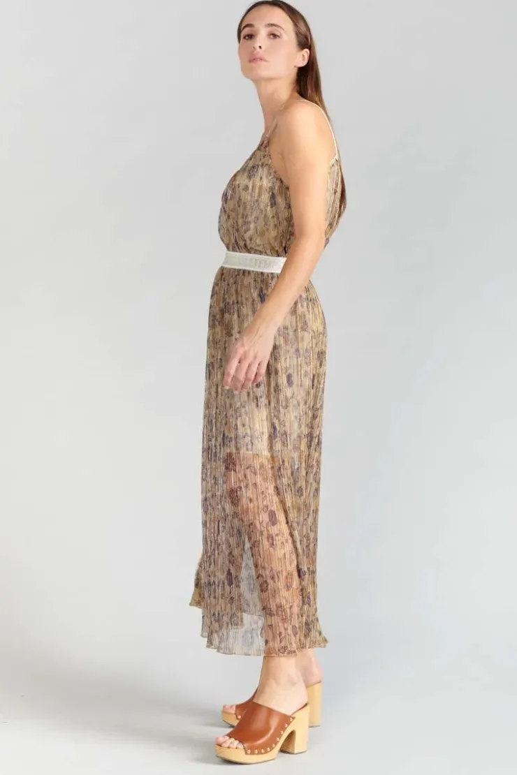 Femme Le Temps des Cerises Shorts & Jupes-Jupe Longue Ran Doree A Motif Fleuri