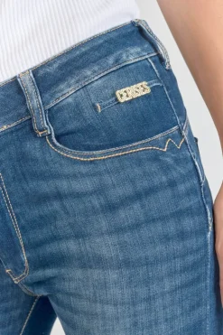 Femme Le Temps des Cerises Coupe Slim-Kirr Pulp Slim Taille Haute 7/8Eme Jeans Bleu N°3