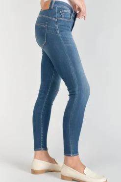 Femme Le Temps des Cerises Coupe Slim-Kirr Pulp Slim Taille Haute 7/8Eme Jeans Bleu N°3