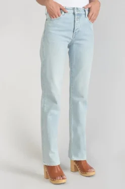 Femme Le Temps des Cerises Coupe Regular-Lux 400/19 Mom Taille Haute Jeans Bleu N°5