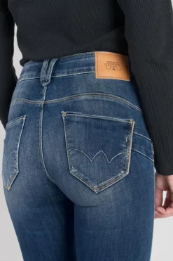 Femme Le Temps des Cerises Coupe Slim-Menars Pulp Slim Taille Haute Jeans Bleu N°3