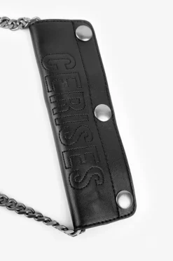 Femme Le Temps des Cerises Sacs & Portefeuilles-Mini Sac A Bandouliere Jade Noir Plisse