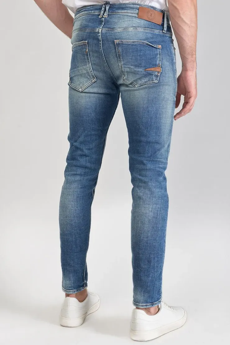 Homme Le Temps des Cerises Coupe Skinny-Mistral Power Skinny 7/8Eme Jeans Destroy Bleu N°3