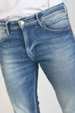 Homme Le Temps des Cerises Coupe Skinny-Mistral Power Skinny 7/8Eme Jeans Destroy Bleu N°3