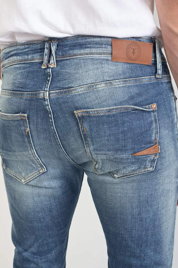 Homme Le Temps des Cerises Coupe Skinny-Mistral Power Skinny 7/8Eme Jeans Destroy Bleu N°3