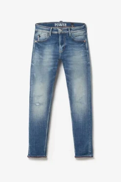 Homme Le Temps des Cerises Coupe Skinny-Mistral Power Skinny 7/8Eme Jeans Destroy Bleu N°3