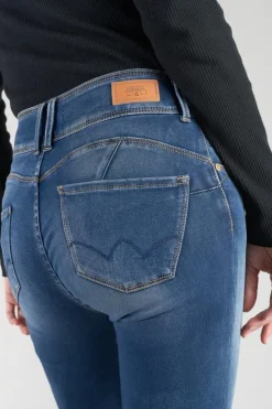 Femme Le Temps des Cerises Coupe Slim-Mood Ultra Pulp Slim 7/8Eme Jeans Bleu N°3