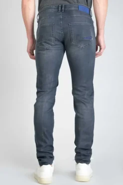 Homme Le Temps des Cerises Coupe Adjusted-Musset 700/11 Adjusted Jeans Enduit Bleu-Noir N°3