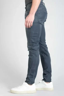 Homme Le Temps des Cerises Coupe Adjusted-Musset 700/11 Adjusted Jeans Enduit Bleu-Noir N°3