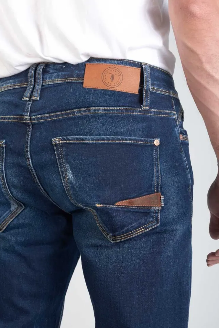 Homme Le Temps des Cerises Coupe Adjusted-Nicolay 700/11 Adjusted Jeans Destroy Bleu N°1