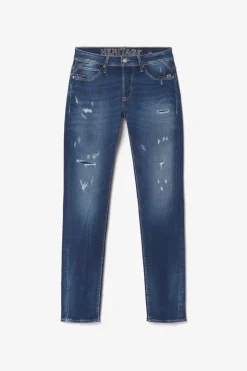 Homme Le Temps des Cerises Coupe Adjusted-Nicolay 700/11 Adjusted Jeans Destroy Bleu N°1