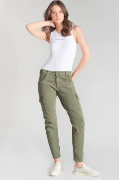 Femme Le Temps des Cerises Pantalons & Chinos-Pantalon Cargo 7/8 Eme Rivera Kaki