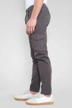 Homme Le Temps des Cerises Pantalons & Chinos-Pantalon Cargo Alban Gris