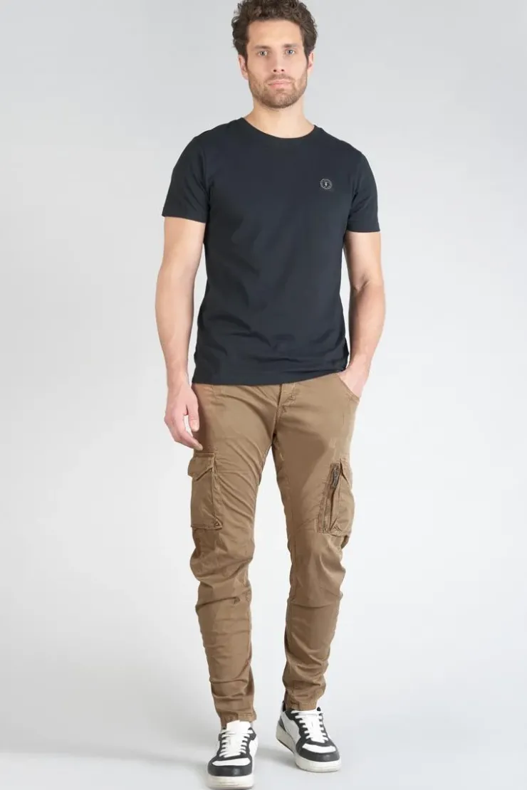 Homme Le Temps des Cerises Pantalons & Chinos-Pantalon Cargo Alban Marron
