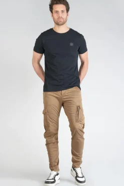 Homme Le Temps des Cerises Pantalons & Chinos-Pantalon Cargo Alban Marron