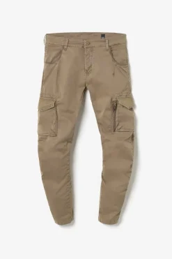 Homme Le Temps des Cerises Pantalons & Chinos-Pantalon Cargo Alban Marron