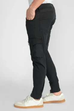 Homme Le Temps des Cerises Pantalons & Chinos-Pantalon Cargo Alban Noir