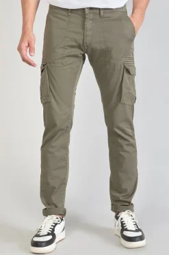 Homme Le Temps des Cerises Pantalons & Chinos-Pantalon Cargo Lakme Kaki