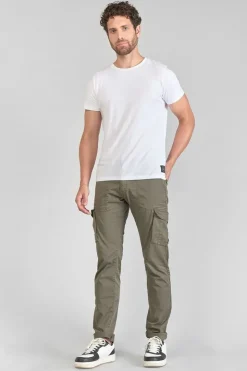 Homme Le Temps des Cerises Pantalons & Chinos-Pantalon Cargo Lakme Kaki