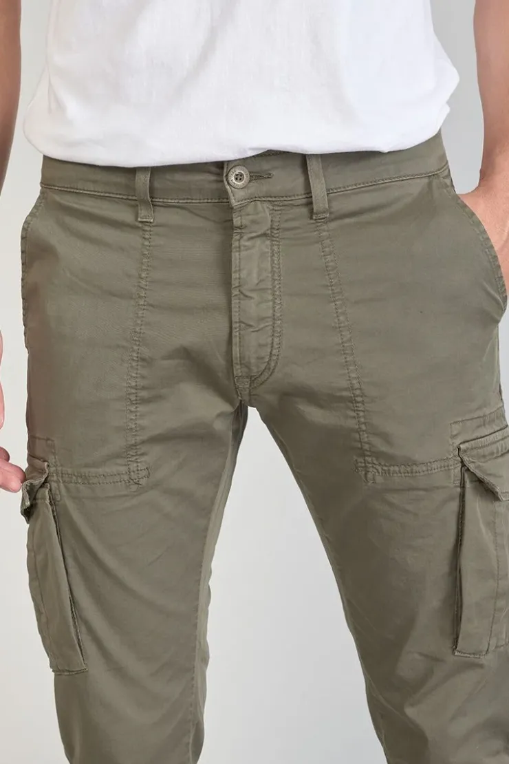 Homme Le Temps des Cerises Pantalons & Chinos-Pantalon Cargo Lakme Kaki