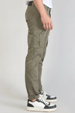 Homme Le Temps des Cerises Pantalons & Chinos-Pantalon Cargo Lakme Kaki