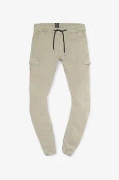 Homme Le Temps des Cerises Pantalons & Chinos-Pantalon Cargo Vedje Beige Sable