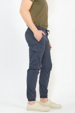 Homme Le Temps des Cerises Pantalons & Chinos-Pantalon Cargo Vedje Bleu Marine