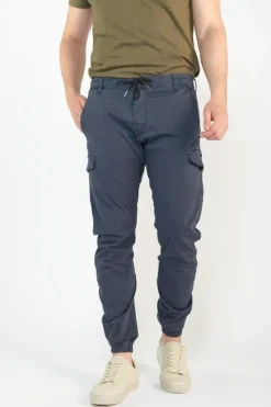 Homme Le Temps des Cerises Pantalons & Chinos-Pantalon Cargo Vedje Bleu Marine