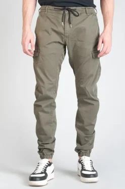 Homme Le Temps des Cerises Pantalons & Chinos-Pantalon Cargo Vedje Kaki