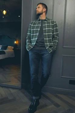 Homme Le Temps des Cerises Coupe Regular Confort-Pantalon Chino Dejean En Jeans Bleu