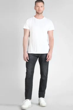 Homme Le Temps des Cerises Coupe Regular Confort-Pantalon Chino Dejean En Jeans Noir Delave