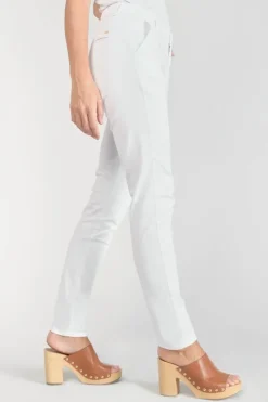 Femme Le Temps des Cerises Pantalons & Chinos-Pantalon Chino Dyli3 Blanc